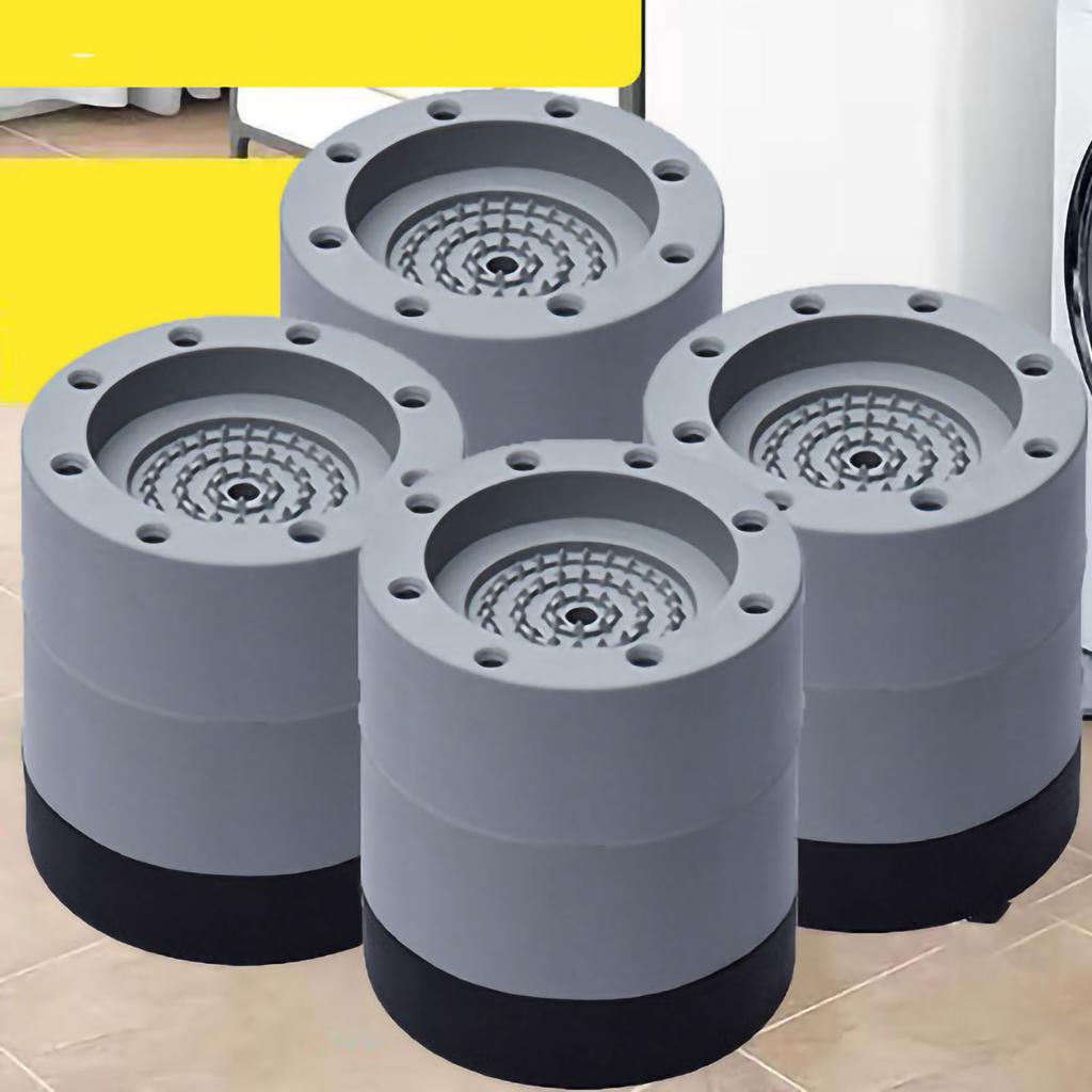 Wash Machine Feet Mat Shock Absorption Resin Fiber PVC Washing Machine Riser for Home Increase
