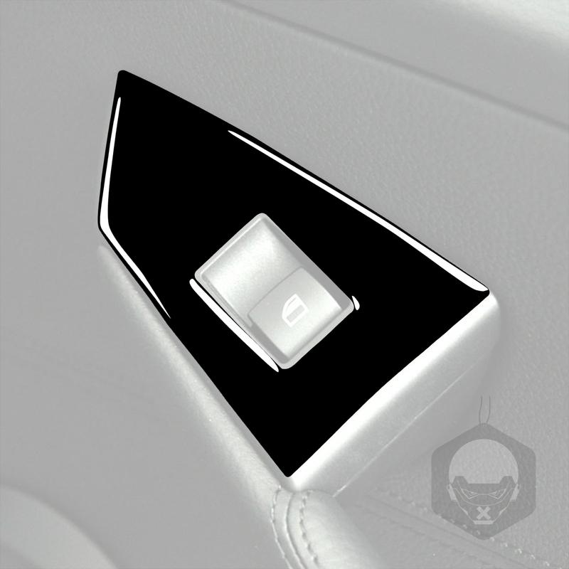 For BMW 6 Series E63 E64 2004-2010 Piano Black Window Lift Control Panel Trim Cover Interior Decoration Car Accessories Sticker