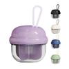 Mini Pill Storage Box with 4 Compartments Clear Visible Portable Travel Pill Case Medication