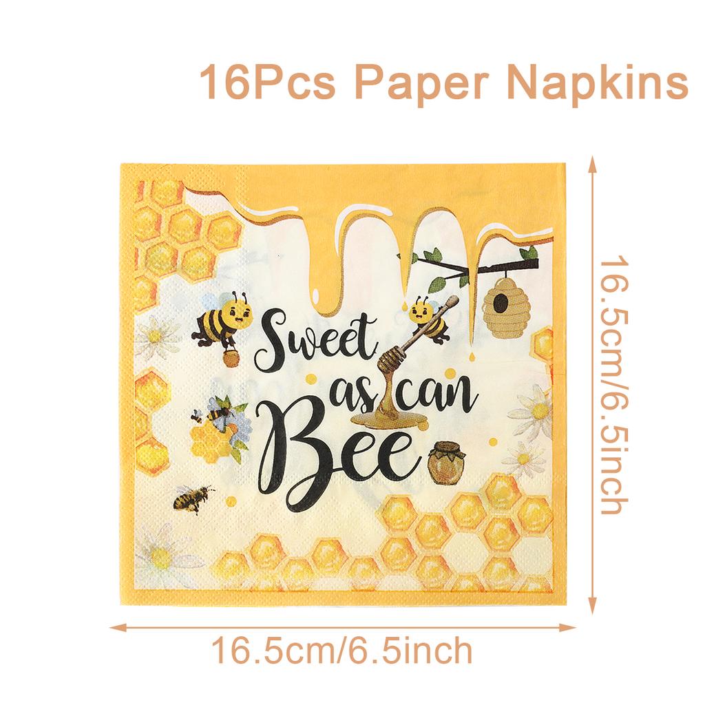 Bee Hive Theme PE Tablecloth Happy Birthday Party Decor Kids Wedding Baby Shower Party Supplies Kitchen Dining Table Cover