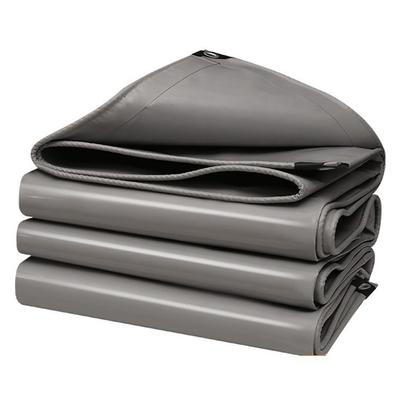 Grey Heavy-Duty PVC Tarpaulin Flame-Retardant Outdoor Camping Tent Pergola Balcony Sun Shelter UV Resistant Truck Canopy Canvas