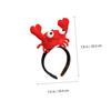 Minkissy 2-Piece Fabric Crayfish Headbands for Kids, Lobster Character Hair Accessories, Cute Headbands for Christmas, Halloween, and Cosplay