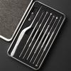 Stainless Steel Ear Pick Set 8PCS Ear Cleaner Kit Spiral Spring Earwax Remover Tweezers Ear Cleaning Tool