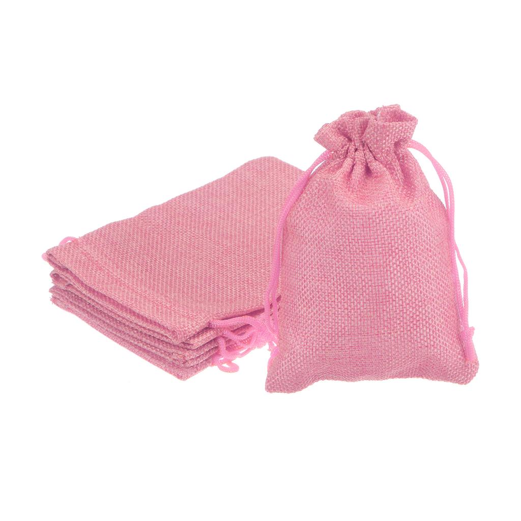 5pcs 10x14cm Drawstring Burlap Bag Jute Gift DIY Wedding Favor Gift Bag Small Burlap Bags For Packaging Candy Chocolate Jewery