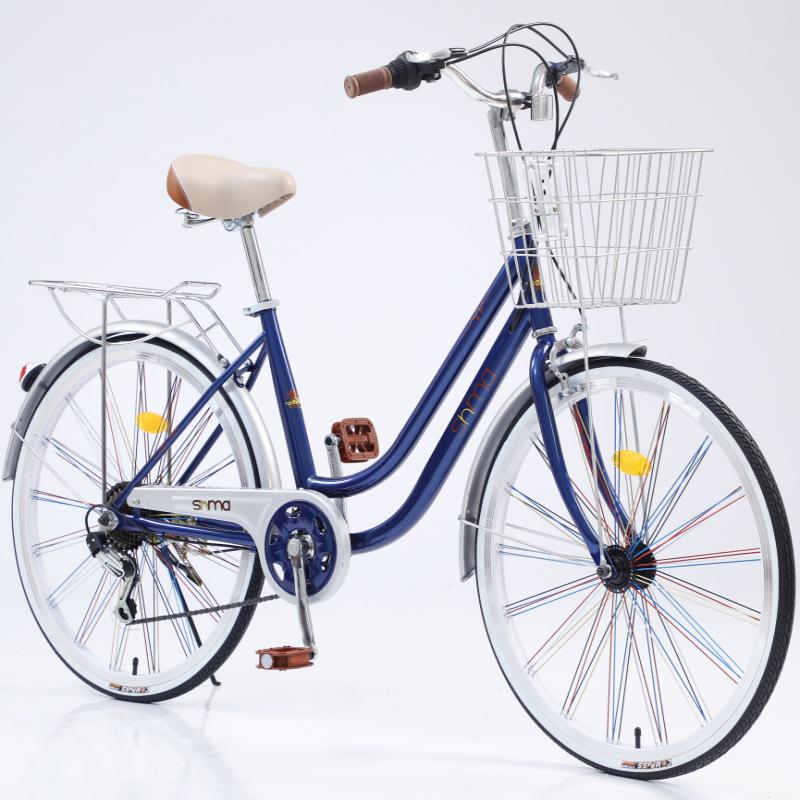 Sanhe Horse 24/26-inch Unisex Commuting & Shopping Bike with Variable Speed and Lightweight Design