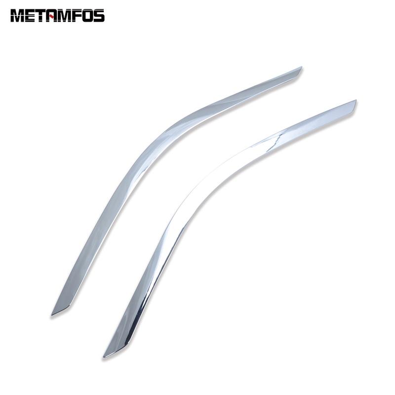 Car Accessories For Toyota CHR C-HR 2016-    Carbon Fiber Head Light Lamp Eyelid Eyebrow Headlight Molding Trim