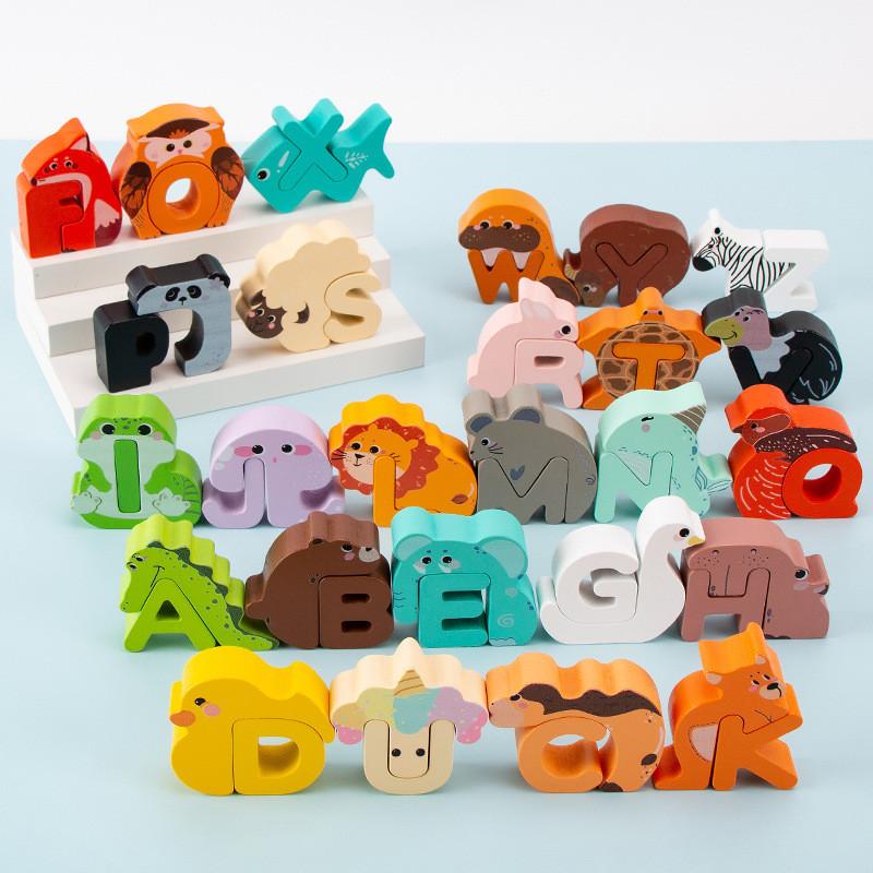 Childrens Wooden Alphabet Puzzle Toy With Recording Function For Early Learning And Brain Development
