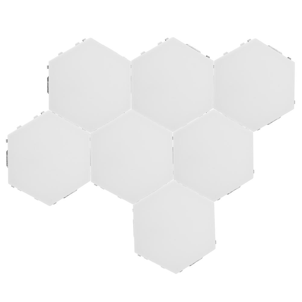 Innovative Hexagonal Shape DIY Wall Decorative Lamp Home Light for Bedroom Living Room Decoration