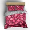 Christmas Ornament Set Decoration Accessories Bedding Set With 1 Duvet Cover 2 Pillowcases Single Double King Queen, Gift