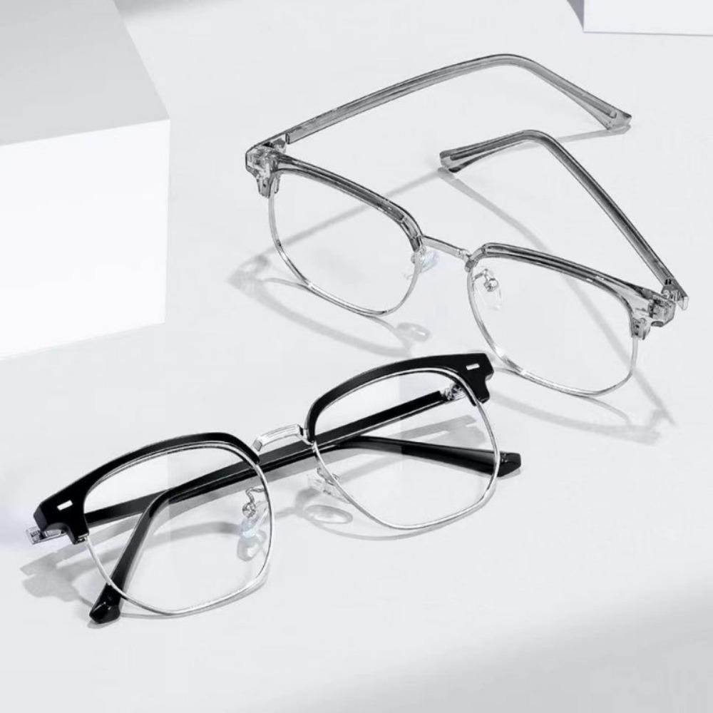 Anti Radiation  Eye Glasses for Women Men Replaceable Lens Simple Square Anti Blue Ray Fashion Eyeglasses