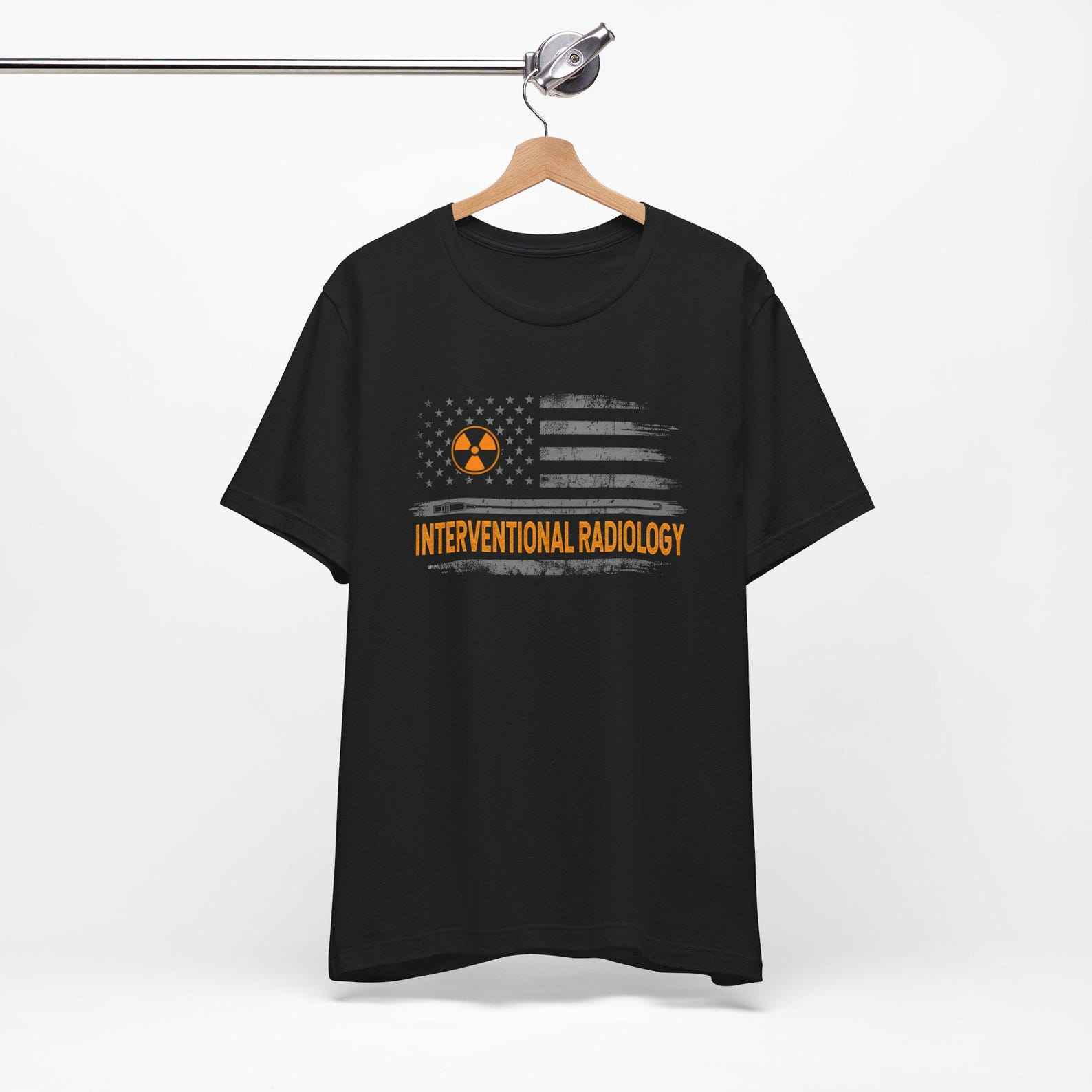 Interventional Radiology USA Flag Unisex Tee Shirt, Cath Lab , CT Scan , Radiologist, MRI, X Ray M