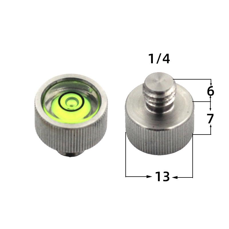 Small Bullseye Spirit Level Nivel Bubble Bead with Screw M6 M10 1/4 3/8 Inch Leveling Tool With Nail Dia 13mm 15mm 18mm1PCS