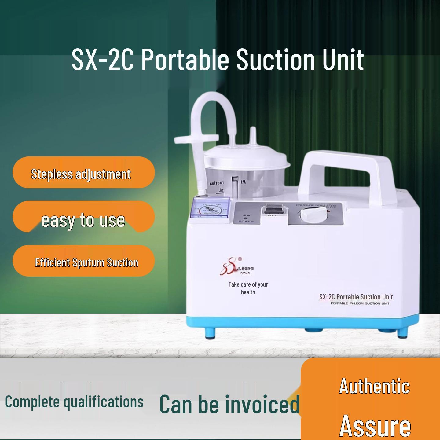 

Shuangsheng SX-2C Portable Electric Suction Machine for Adults and Children