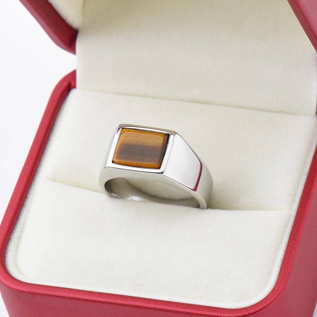 R3363 1 Stück Herren/Damen Zirkon Stil Hochzeit Titanstahlring, Herren 316L Edelstahl leicht und kompakt Ringe