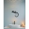 Handgefertigte Metallgecko-Wandkunst Moderne Geometrische Eidechsen-Skulptur für Boho-Wohnzimmer Schlafzimmer Büro Außenbereich Dekoration Einzigartiges Reptilien-Hängegeschenk