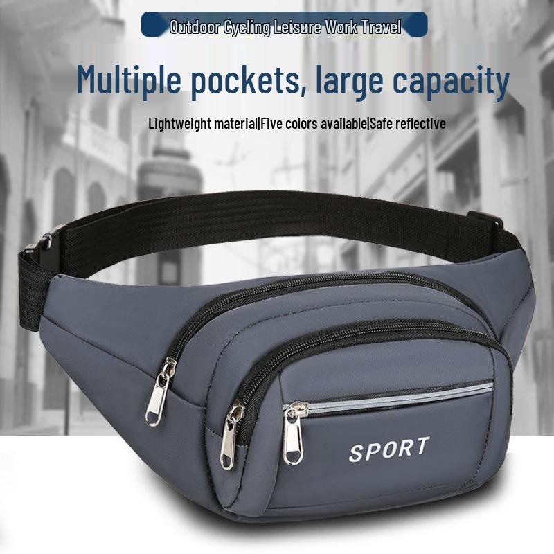 Unisex Water-Resistant Mobile Phone Waist Bag – Multifunctional, Large Capacity, Wear-Resistant for Business, Construction, Sports & Work.