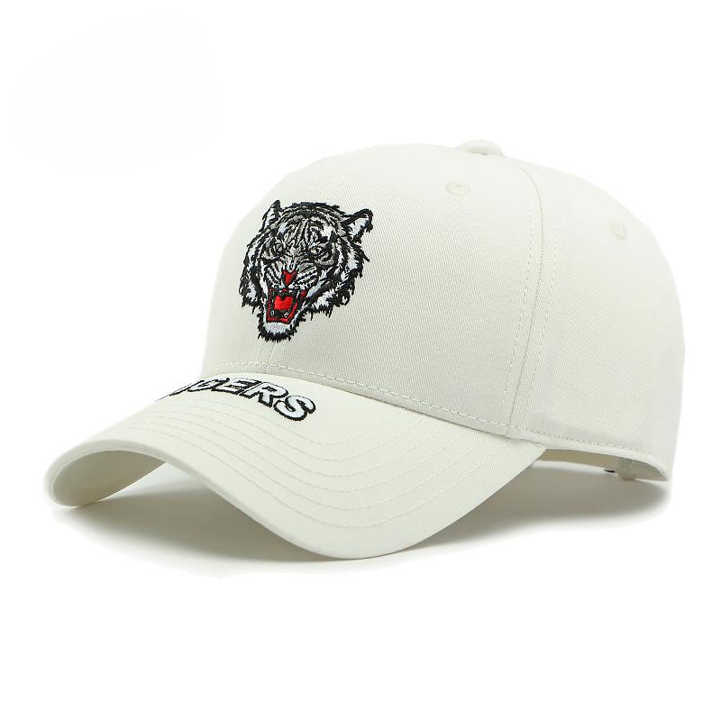 Fashion Baseball Cap Men Women Trucker Cap Male Outdoor Sun Hat Tiger Head Embroidery Peaked Visor Summer Fishing Hat Unisex