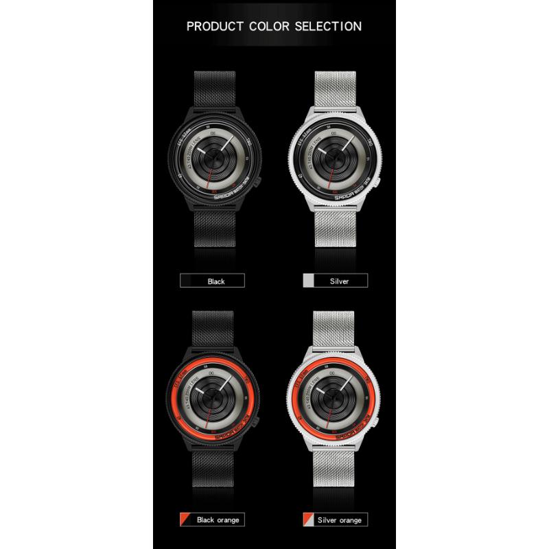 SANDA Ceas de bărbați Nou Photographer Time Series Fashion Trend Ceas de cuarț pentru bărbați Ceasuri cool