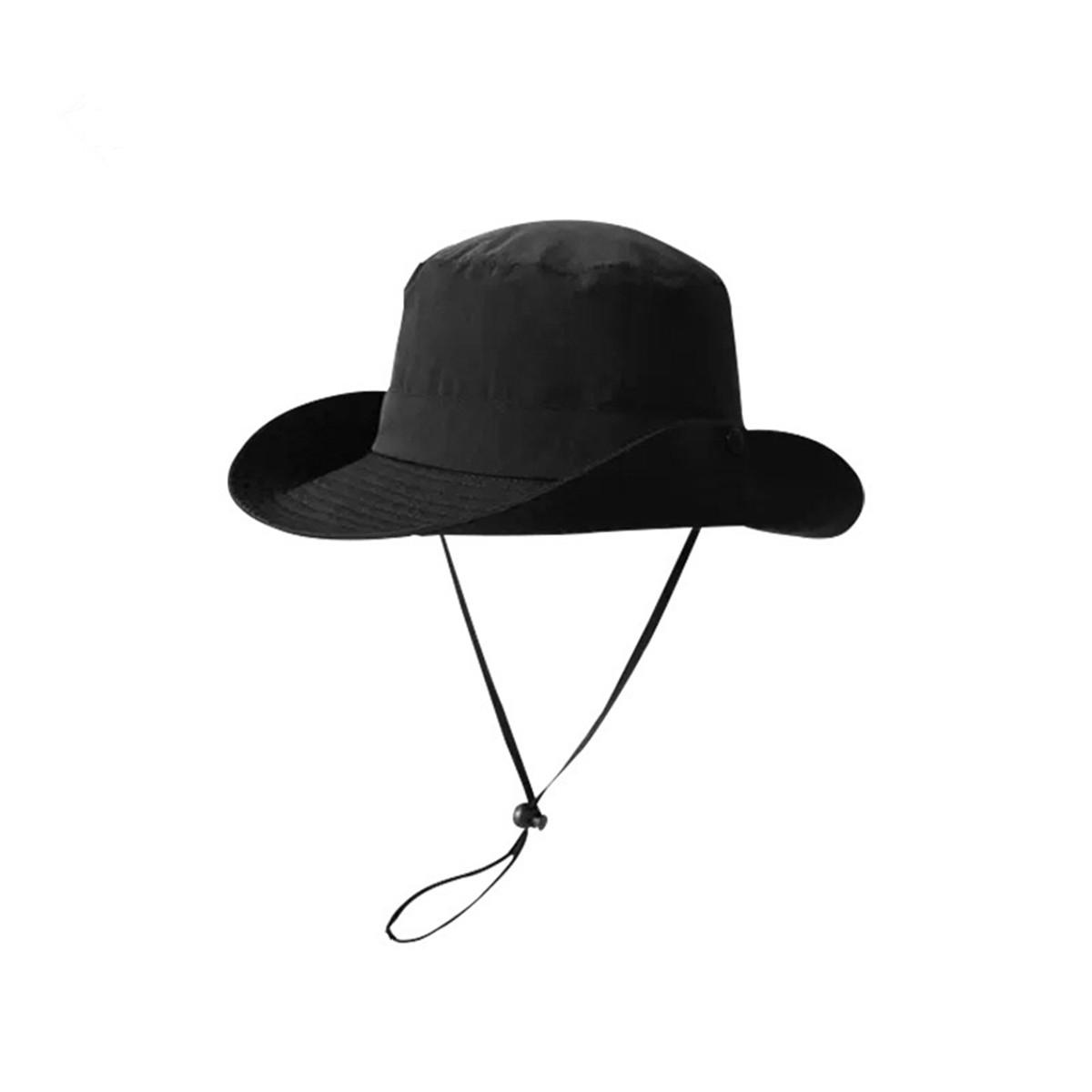 

Men Solid Color Quick Drying Bucket Hats Fishermen Caps Outdoor Casual Cap Men Sunscreen Hat Adventure Hat чорний