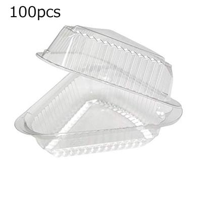 100 PEZZI Triangoli Plastica Torta Panino Torta Pizza Scatola Contenitore Trasparente Pizza Dessert Conservazione Cibo Conservazione Creativa Cibo
