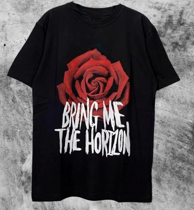

Bring Me the Horizon Band Rose Graphic Gift For Fans T-shirt size S-4XL L
