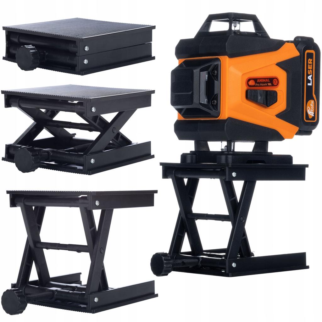 Rosfix Animal Pro Hawk RAPH 16L – Laser Krzyżowy 16 Linii | IP54 | USB-C | Zestaw z Pilotem, 2 Akumulatorami Li-Ion i Walizką