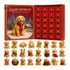 Regalo di Natale per Proprietari di Animali Domestici Calendario dell'Avvento a Tema 2026, Conto alla Rovescia di 24 Giorni con Set Unico Pz Mini Ornamenti 3D Gatto Cane, Regali per le Feste Casa