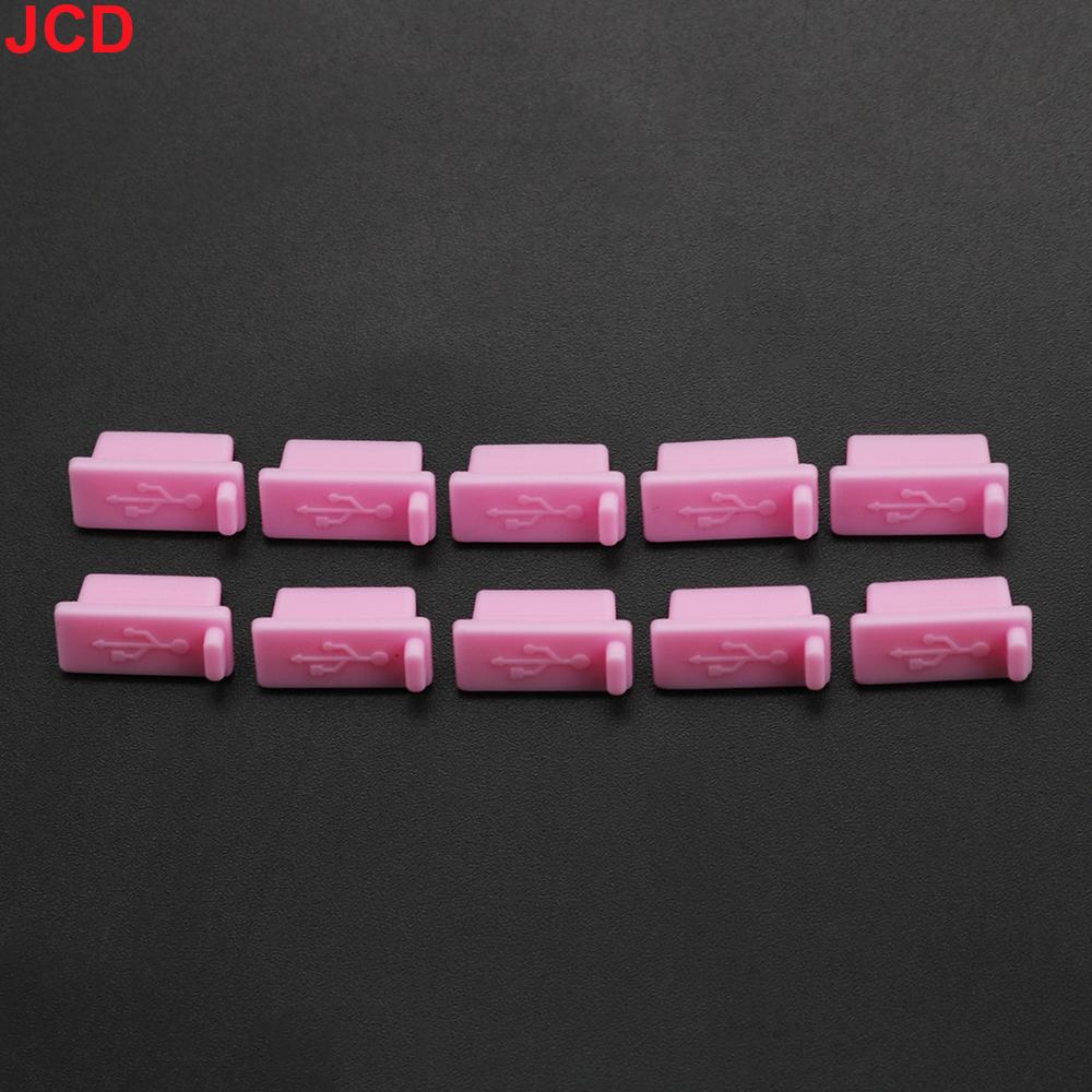 JCD 10pcs Silicone USB Dust Plug Charger Port Cover Female Jack Interface Dustproof Cap Universal Tablet PC Notebook Laptop