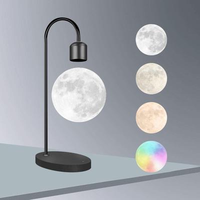 3D Printed Moon Lamp with Magnetic Levitation - Night Light & Eye Protection