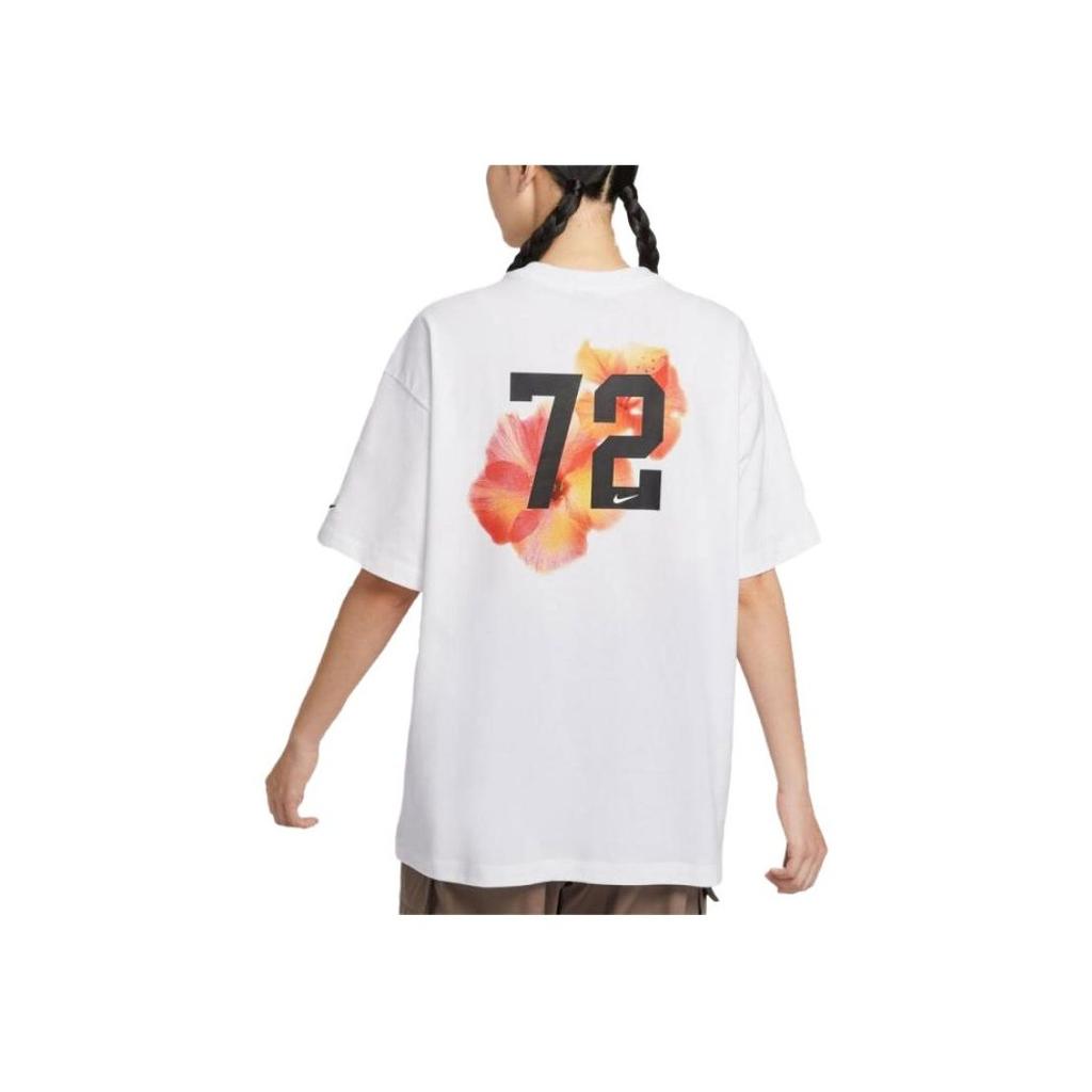 Nike Casual Sports Round Neck Short Sleeve T-Shirt Women Tops White IF0391-100