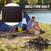 Outdoor Tabletop Grill Fireproof Mat Waterproof Heat-Resistant BBQ Barbecue Mat Flame-Retardant Pad Camping Supplies