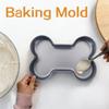 Cartoon Dog Bone Cake Cookie-Mold Food Grade Silicone Dog Bone Baking Pan Non-Stick Easy To Demold For Puppy Birthday Cake