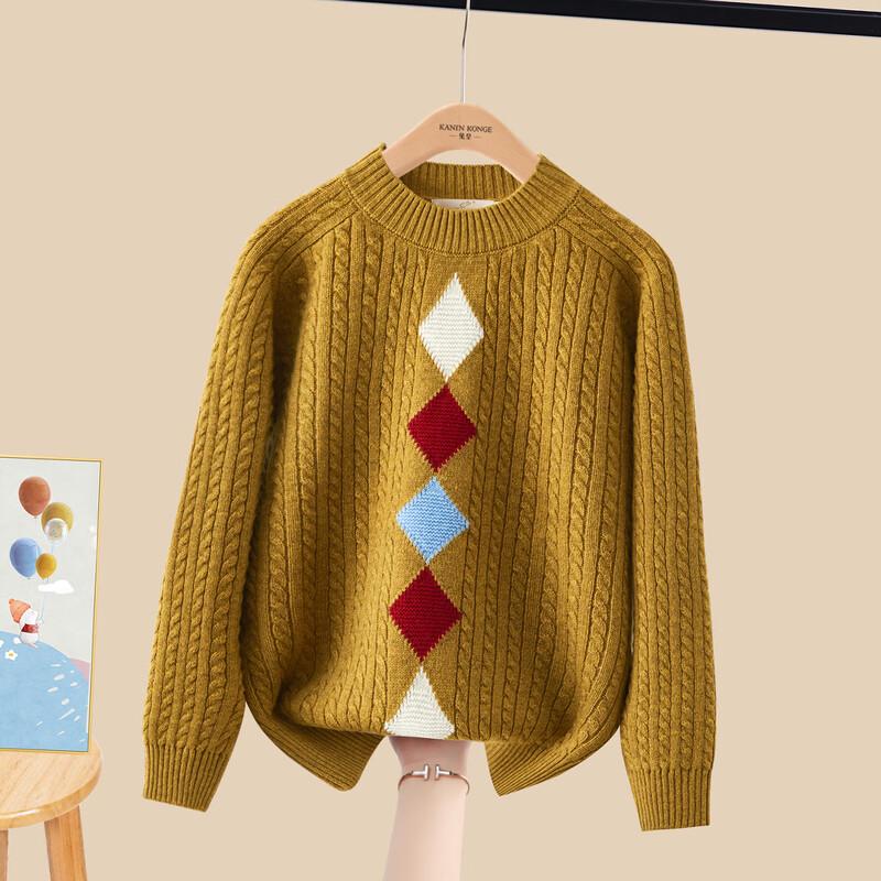 

ТУХУАНГ Детский толстый свитер из чистой шерсти крупной вязки 2XL (160/80)