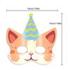 Fiesta de Cumpleaños Infantil Máscaras de Gato de Dibujos Animados Máscara Lindos Gatos Mascota Decoraciones para Fiestas Fiesta de Baby Shower Suministros de Decoración Facial