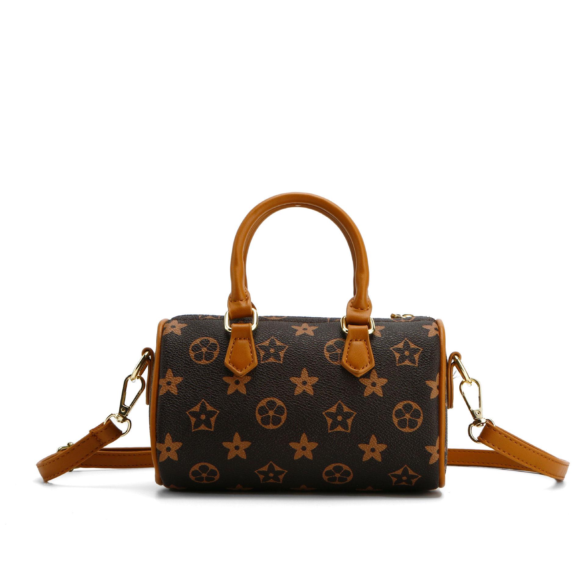 2026 New Old Flower Handbag Women s Fashion Printed Shoulder Crossbody Bag Versatile Retro Boston Pillow Bag