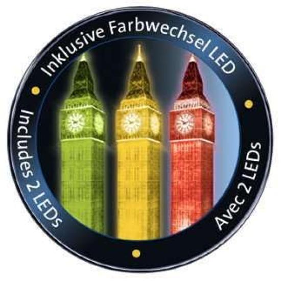 Ravensburger 3D Puzzle Big Ben Night Edition 216 Pieces Finished Height 44cm 12588 3 Recommended 3D Gift Size Age 10+ [Puzzle, Puzzle,