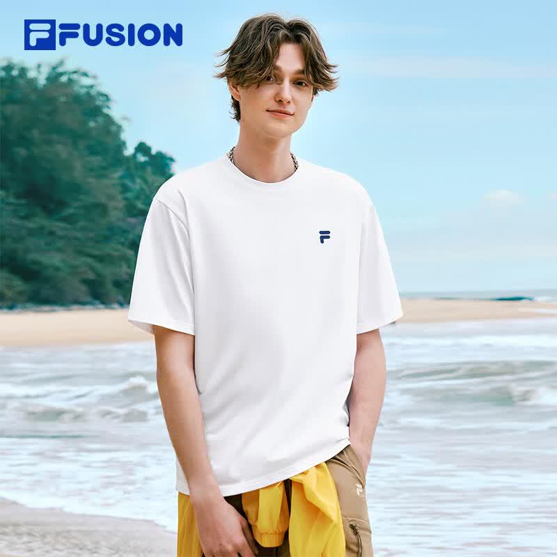 FILA FUSION Unisex Cooling Sun Protection Knit Short Sleeve T-Shirt S