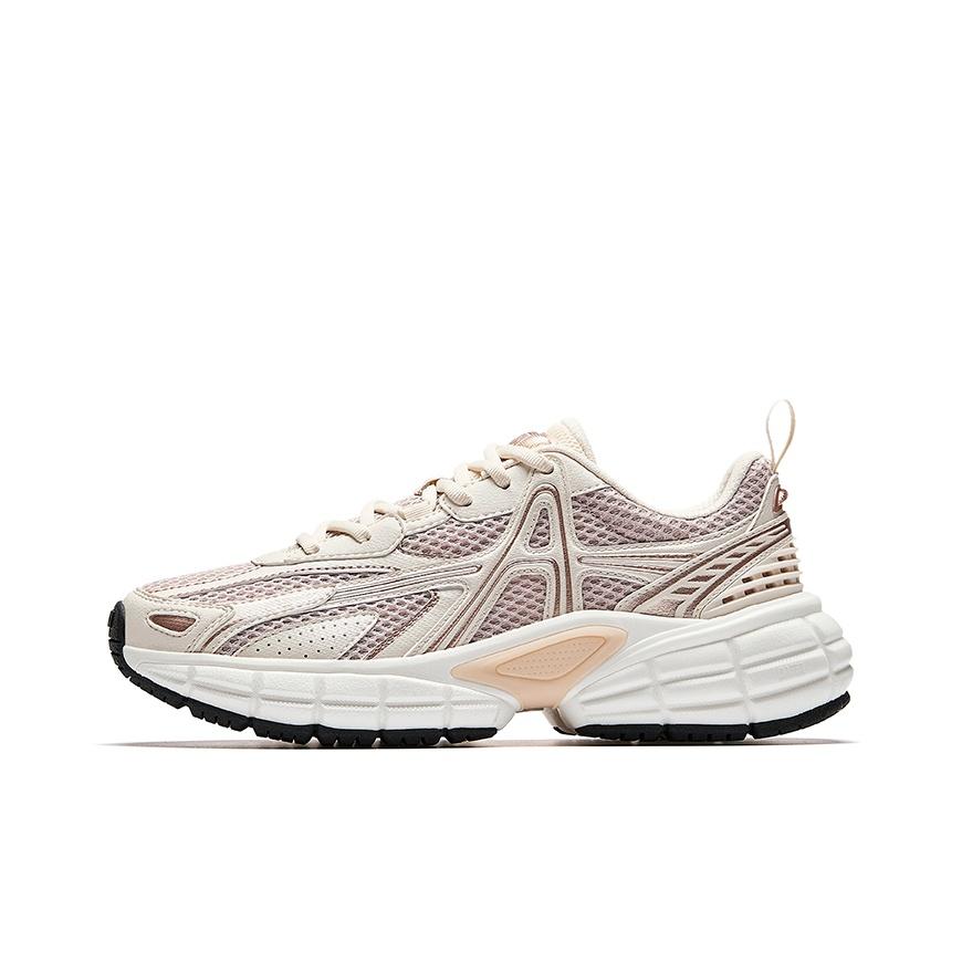 Anta Dawn Retro Trendy Fashion Breathable Lightweight Low-Top Casual Shoes Women Casual Shoes Lotus-Gray 122548801-14