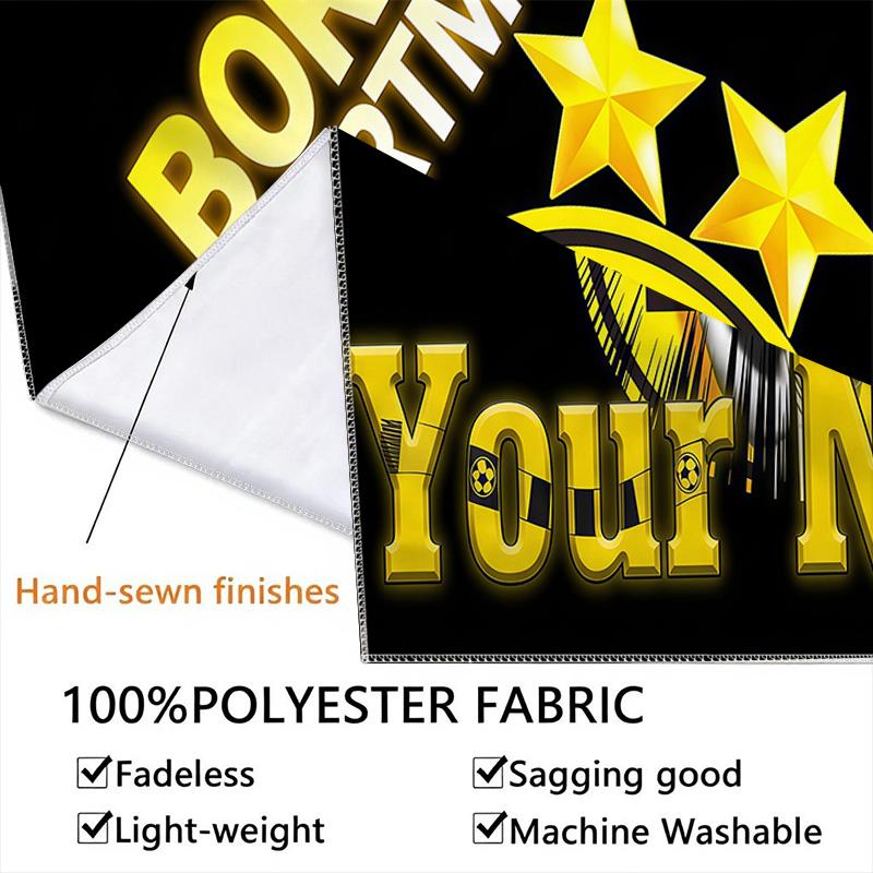 BVB Custom Name Wall Tapestry Aesthetic Wall Hanging Printed Fabric Blanket Decorative Tapestries for Bedroom Living Room Home Decor