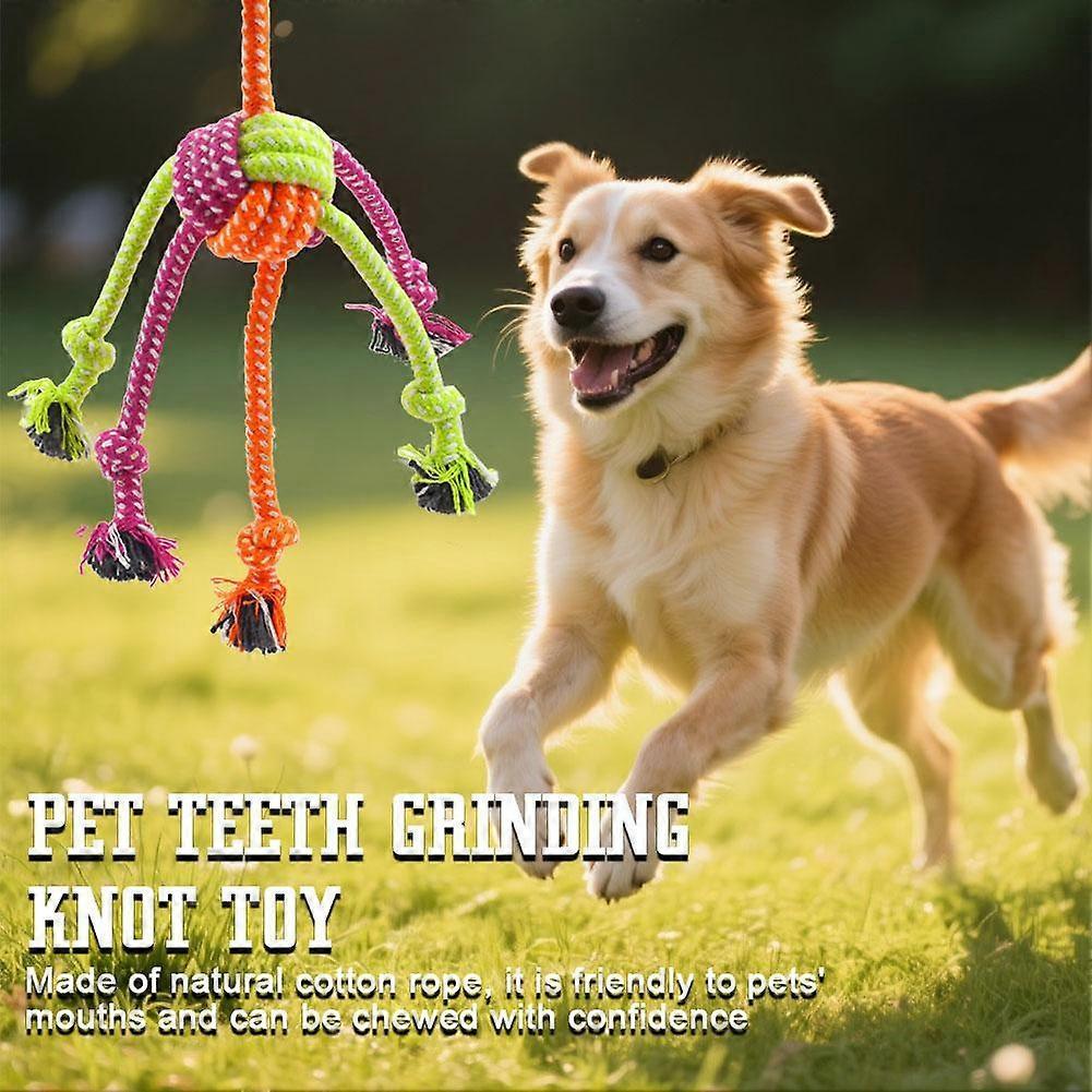 Pet Supplies Cat Dog Toy Cotton Rope Knot Toy Chew Toy Teeth Cleaning Small Dog Toy