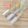Plastic Small Shoe Cleaning Brush with Soft Bristles, Long Handle, and Hanging Design