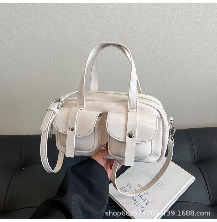 Fashion Versatile Korean Version Bowling Bag 2025 New Shoulder Messenger Bag Foreign Style Niche Design Personalized Pillow Bag