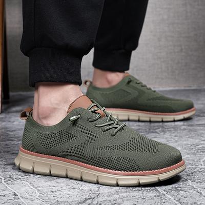 Herrenschuhe Sommer atmungsaktiv neu Fly-Woven Mesh atmungsaktiv Freizeitschuhe weichsohlige Sportschuhe Wind Männer
