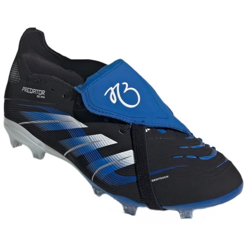 Adidas Predator Elite Ft Fg Jb Bellingham Series Comfortable Versatile Trendy Low Top Kids Soccer Shoes Kids Soccer Shoes Black Blue JR1754