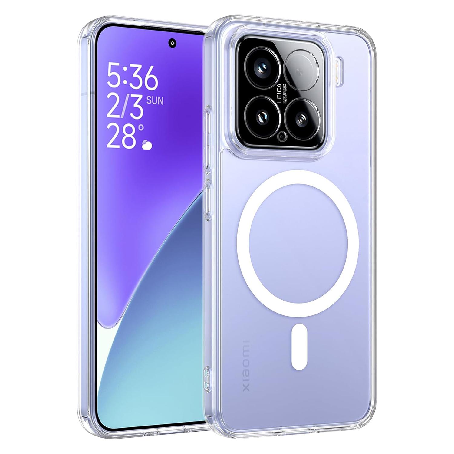For Magnetic Wireless Charging Case For Xiaomi 1 Pro Xiaomi1 Pro G Clear Shockproof Back Cover Xiaomi 15 Pro