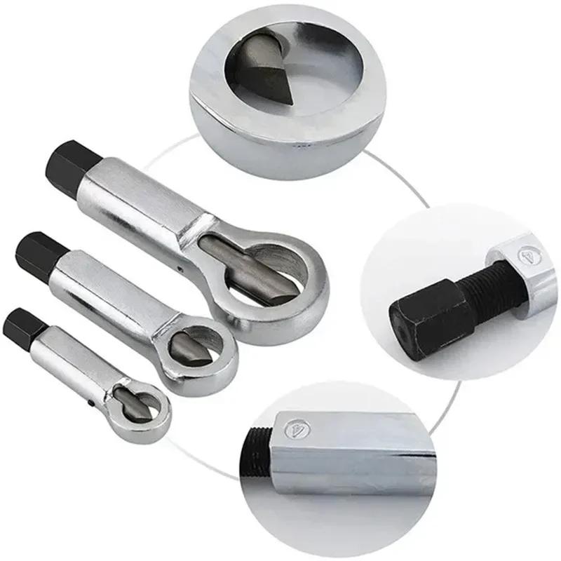 Heavy-Duty Nuts Splitter Tools Set Nut Breaker Tool Wrench Damaged Screw Nut Extractor Remover Hand Splitting Tool