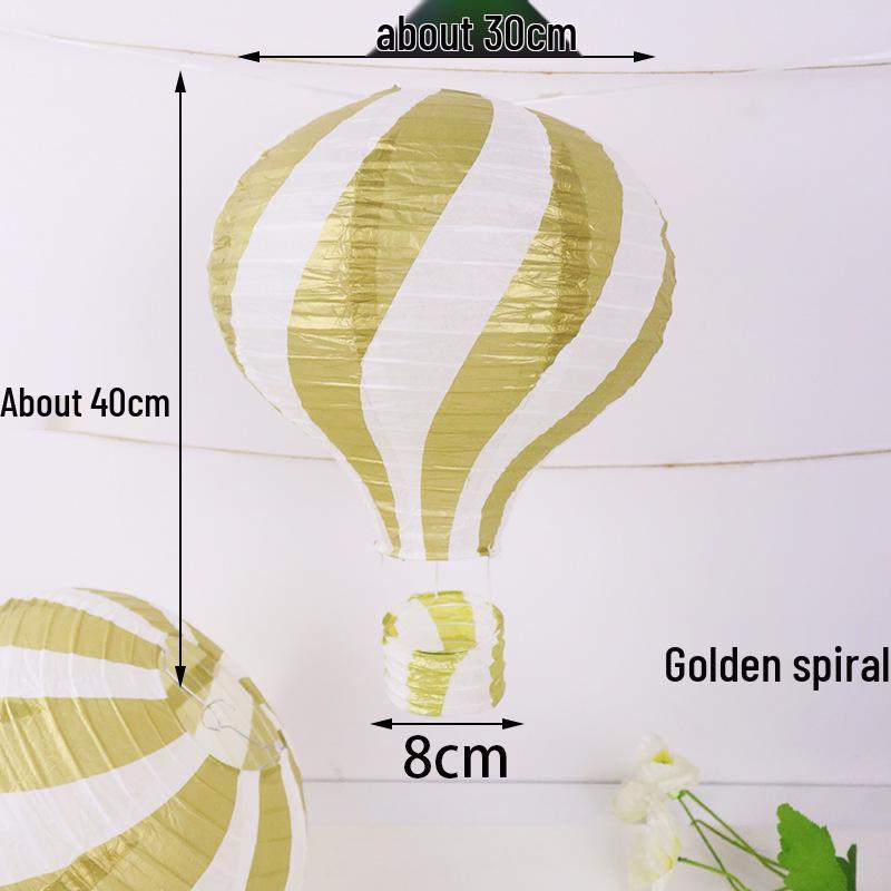 

Festival Hot Air Balloon Paper Lantern - Decorative Ceiling Hanging for Stores & Kindergartens.