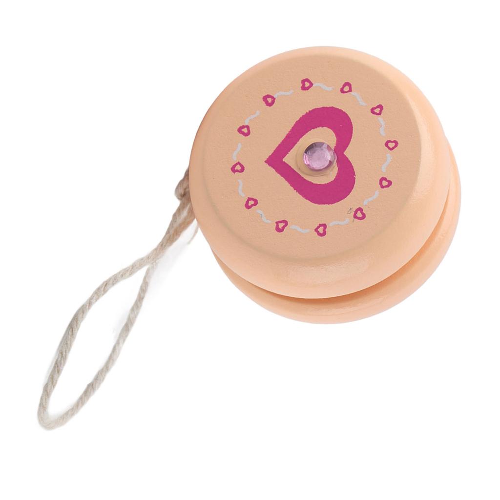 Cute Cartoon Pattern Wooden Yoyo Ball Toy Early Education Teaching Toy for Kid Child