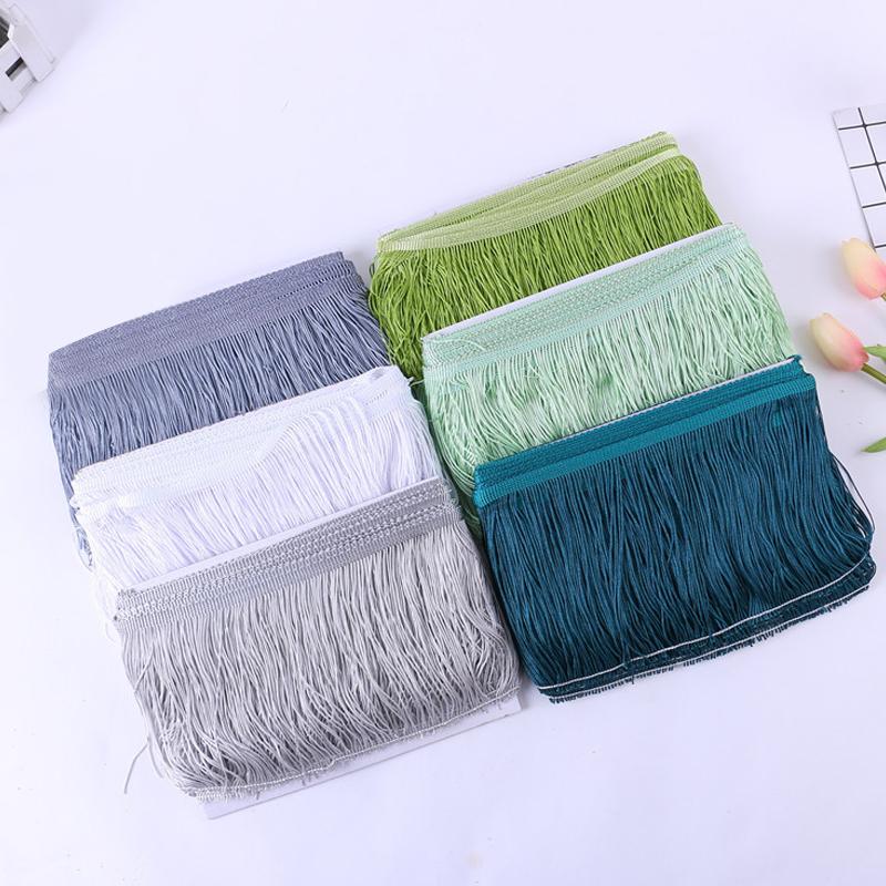 10 metrů latinská třásňová krajka makramé 15cm krajková ozdoba třáseň rayon DIY samba taneční šaty jevištní oděv šicí doplněk