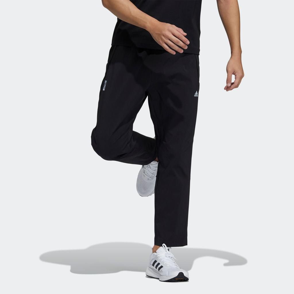 adidas Wj Pnt Wv Lt Series Woven Solid Color Casual Sports Pants Black Men's GP0871